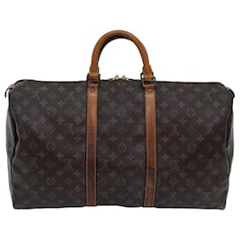 Louis Vuitton-Louis Vuitton-Monogramm Keepall 50 Boston Bag M.41426 LV Auth 72384-Monogramm