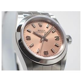 Rolex-ROLEX Oyster PERPETUAL pink 3 6 9 Womens Ref.76080 Womens-Silvery