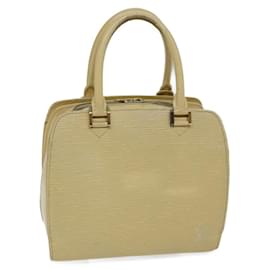 Louis Vuitton-LOUIS VUITTON Epi Pont Neuf Hand Bag Vanilla Cream M5205A LV Auth 72932-Other,Cream