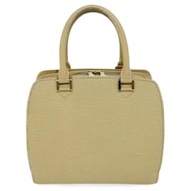 Louis Vuitton-LOUIS VUITTON Epi Pont Neuf Hand Bag Vanilla Cream M5205A LV Auth 72932-Other,Cream