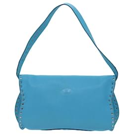 Céline-CELINE Shoulder Bag Light Blue Auth 72402-Light blue