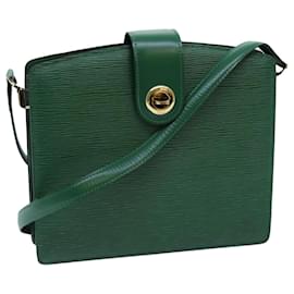 Louis Vuitton-LOUIS VUITTON Epi Capuchin Shoulder Bag Green M52344 LV Auth 71713-Green