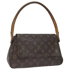Louis Vuitton-LOUIS VUITTON Monogram Mini Looping Shoulder Bag M51147 LV Auth 71700-Monogram
