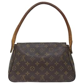 Louis Vuitton-LOUIS VUITTON Monogram Mini Looping Shoulder Bag M51147 LV Auth 71700-Monogram