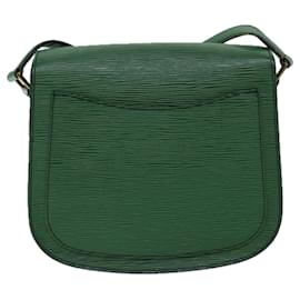 Louis Vuitton-LOUIS VUITTON Epi Saint Cloud GM Shoulder Bag Green M52194 LV Auth 71702-Green