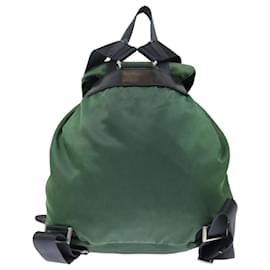 Prada-PRADA Mochila Nylon Verde Auth 71296-Verde