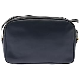Balenciaga-BALENCIAGA Shoulder Bag Leather Navy Auth bs13872-Navy blue