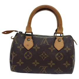 Louis Vuitton-LOUIS VUITTON Monogram Mini Speedy Hand Bag M41534 LV Auth 71677-Monogram