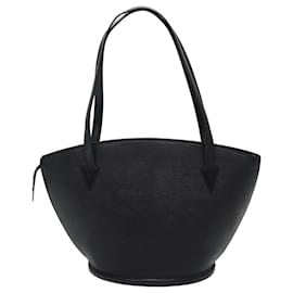 Louis Vuitton-LOUIS VUITTON Epi Saint Jacques Shopping Shoulder Bag Black M52262 auth 72582-Black