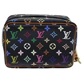Louis Vuitton-Bolsa LOUIS VUITTON Monogram Multicolor Trousse Wapity Preto M58034 auth 72117-Preto