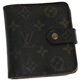 Louis Vuitton-LOUIS VUITTON Monogram Compact zip Wallet M61667 LV Auth 72142-Monogram