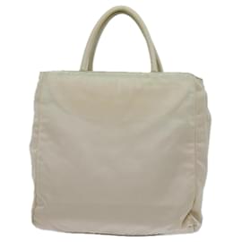 Prada-PRADA Hand Bag Nylon Beige Auth 72007-Beige