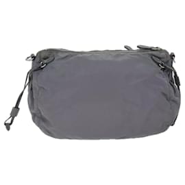 Prada-PRADA Shoulder Bag Nylon Gray Auth 72444-Grey