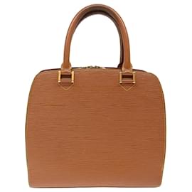 Louis Vuitton-LOUIS VUITTON Epi Pont Neuf Hand Bag Brown M52053 LV Auth 70426-Brown