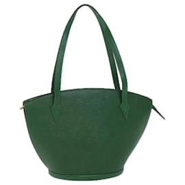 Louis Vuitton-LOUIS VUITTON Epi Saint Jacques Shopping Shoulder Bag Green M52264 auth 72356-Green