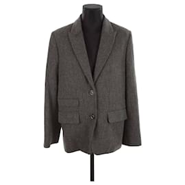 Soeur-Blazer de lana-Castaño