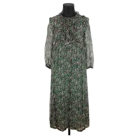 Isabel Marant Etoile-Robe en soie-Vert