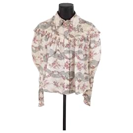 Isabel Marant-Blusa de seda-Bege