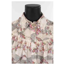 Isabel Marant-Silk wrap blouse-Beige