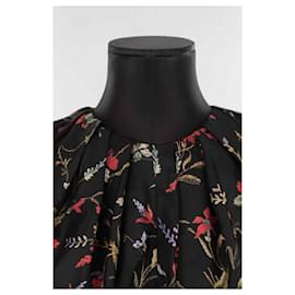 Balenciaga-Silk wrap blouse-Black