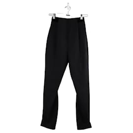 Balenciaga-Carot wool pants-Black