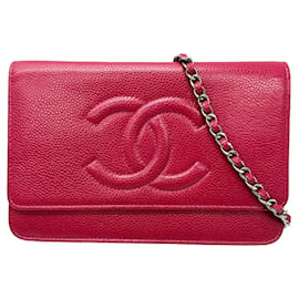 Chanel-Chanel Wallet on Chain-Dark red