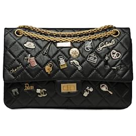 Chanel-Chanel bag 2.55 in black leather - 101871-Black