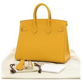 Hermès-Hermès Birkin 25-Yellow