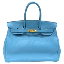 Hermès-Hermès Birkin 35-Blue