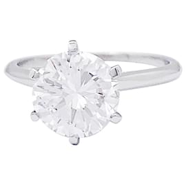 inconnue-White gold and platinum solitaire, 2,17 Cts.-Other