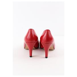 Céline-Leather Heels-Red