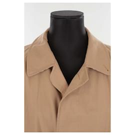 Burberry-Trench coat de algodão-Bege