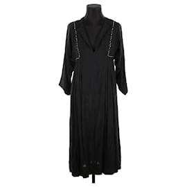 Isabel Marant Etoile-Robe en coton-Noir