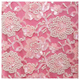 La Perla-La Perla Bead Embellished Lace Dress-Pink