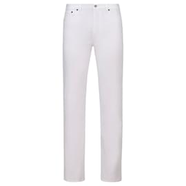 Dior-Pantaloni DIOR T.fr 32 cotton-Bianco