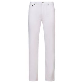 DIOR - Jeans largos slim de algodón blanco (talla 32) Blanco