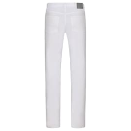 Dior-Pantaloni DIOR T.fr 32 cotton-Bianco