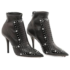 Givenchy-Botas GIVENCHY UE 37.5 Cuero-Negro