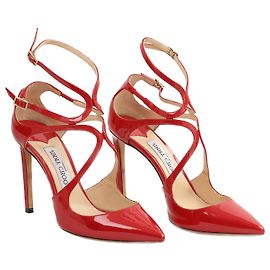 LANCEL Tacones UE 38 Charol Roja