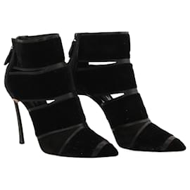 Casadei-CASADEI Tacones UE 37.5 ante-Negro