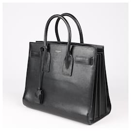 Saint Laurent-Saint Laurent Paris Sac de Jour Leather 2way handbag Black 355153-Black