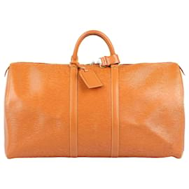 Louis Vuitton-Louis Vuitton Epi Leather Keepall 55 M42958 Travel Bag in Brown-Brown