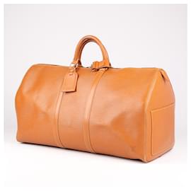 Louis Vuitton-Louis Vuitton Epi Leather Keepall 55 M42958 Travel Bag in Brown-Brown