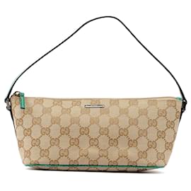 Gucci-GUCCI Bolsos Algodón Beige Jackie-Beige