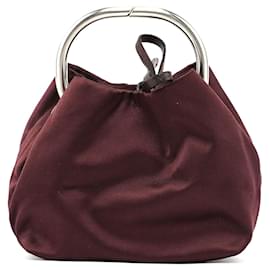 Prada-PRADA Bags silk Burgundy cleo-Dark red