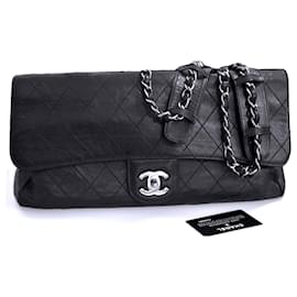 Chanel-sac à 3 compartiments spacieux-Noir