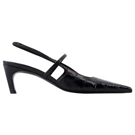 Totême The Sharp Slingback - TOTEME - Cuir - Noir Noir