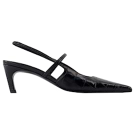 Totême-The Sharp Slingback - TOTEME - Cuir - Noir-Noir