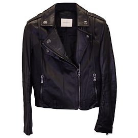 Balmain Pierre Balman Biker Jacket in Black Leather Black