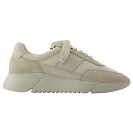 Tênis Genesis Vintage Runner - Axel Arigato - Couro - Bege Marrom Bege